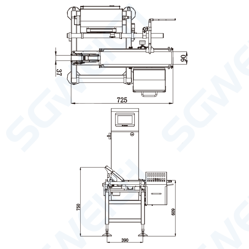 SG-2X Dual-Lane Conveyor Checkweigher Systems 2 lines Dynamic Weighing Machine