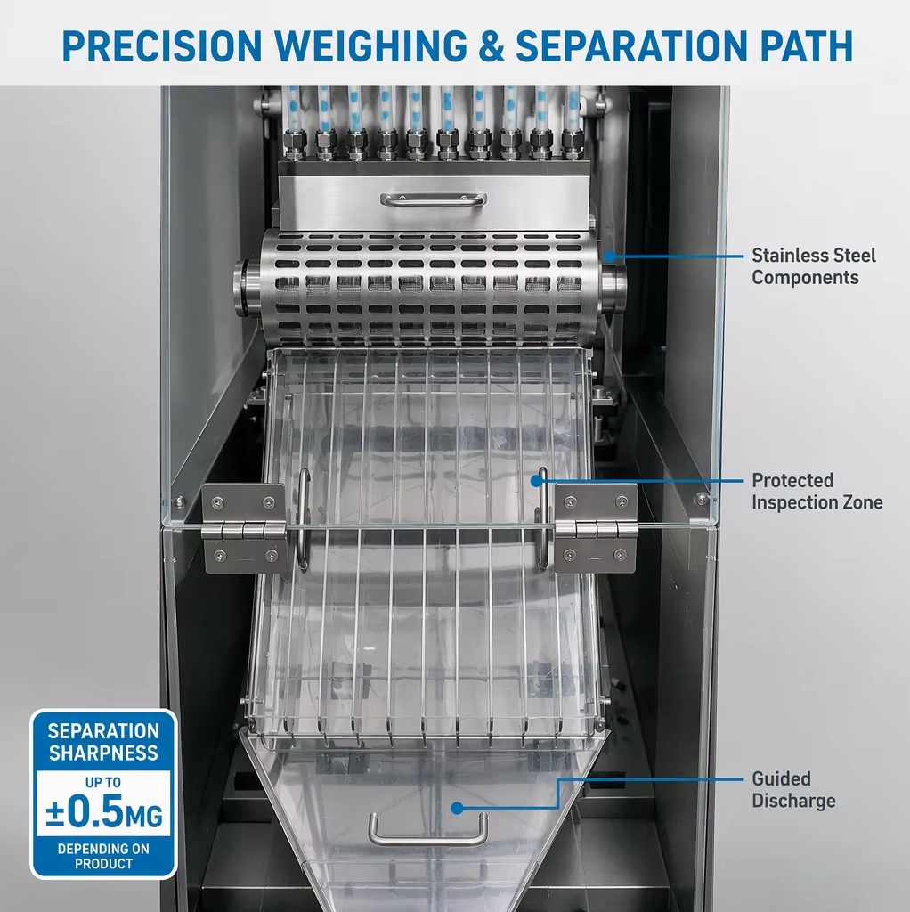 automatic capsule checkweigher