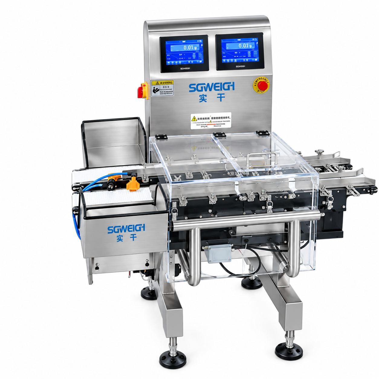 Dual-lane blister pack checkweigher